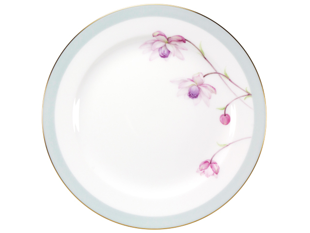 軽井沢の休日 26cmミート皿 レンゲショウマ（正面）